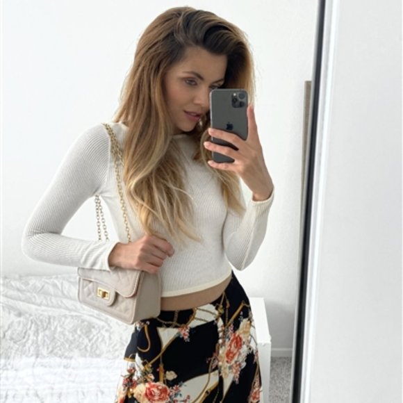 Nude leather bag - Picture 5 of 6